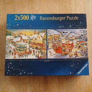 Ravensburger Christmas Collection No. 1 Jigsaw Puzzle Set, 2 x 500 Pieces